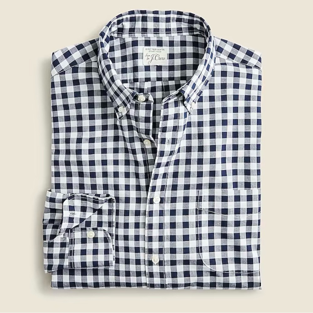 J.Crew Slim Secret Wash Organic Cotton Poplin Shirt